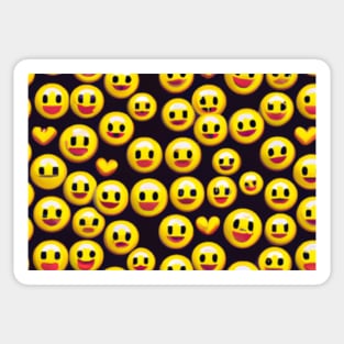 Happy Smiley Pattern Sticker